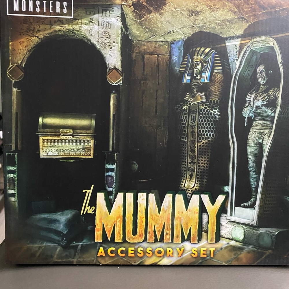 NECA BRAND Gold and Black Egyptian Sarcophagus Accessories